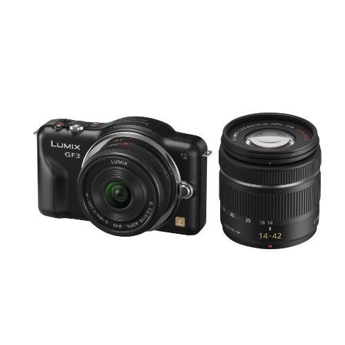 中古 1年保証 美品 Panasonic LUMIX DMC-GF3 ダブルレンズキット ブラック拍卖