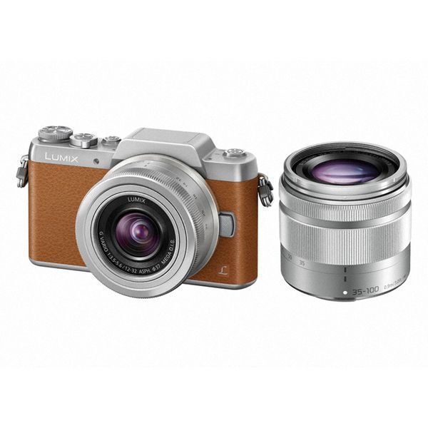 中古 1年保証 美品 Panasonic LUMIX DMC-GF7 ダブルズームレンズキット ブラウン拍卖