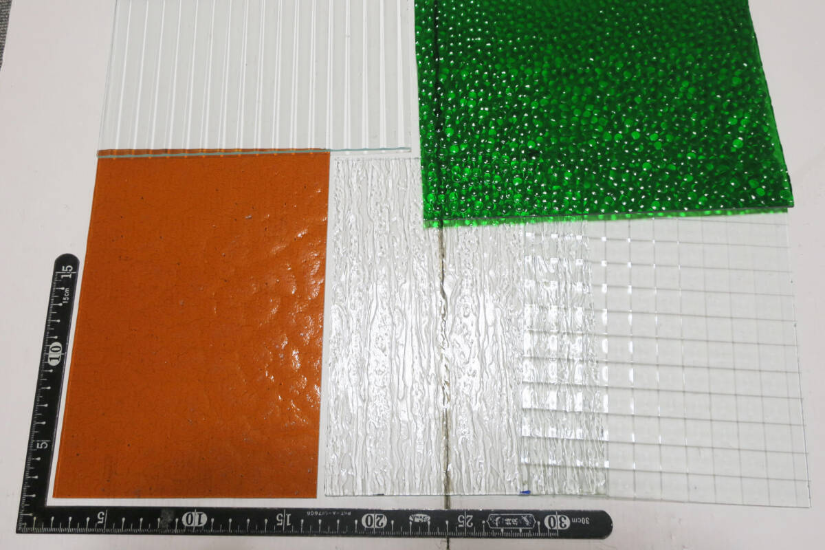 ★色ガラス 型板ガラス ステンドグラス 端材いろいろまとめて(6)拍卖