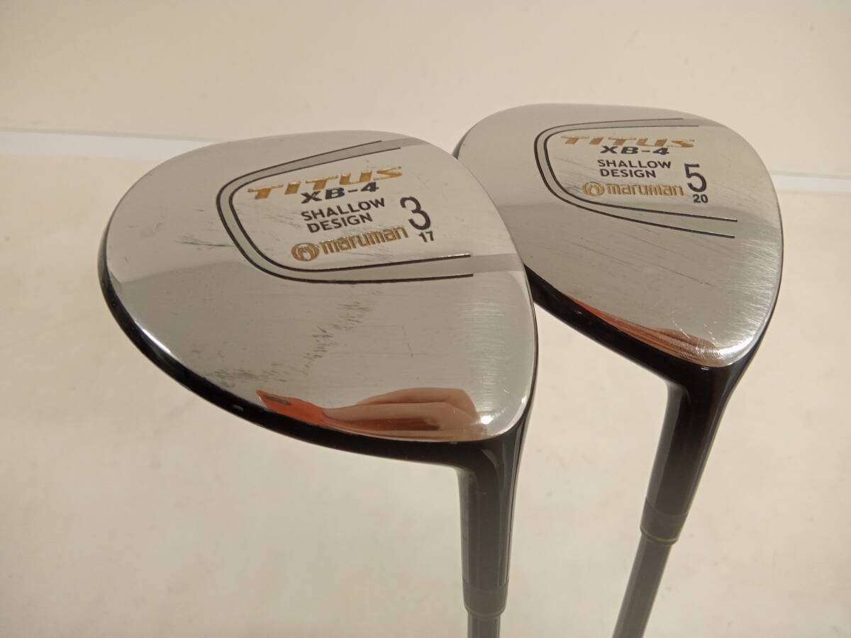 ★即決!★maruman/マルマン★メンズ右打ち用フェアウェイウッド2本セット★3W/5W★TITUS XB-4★R★#70721MW_URA_C★拍卖