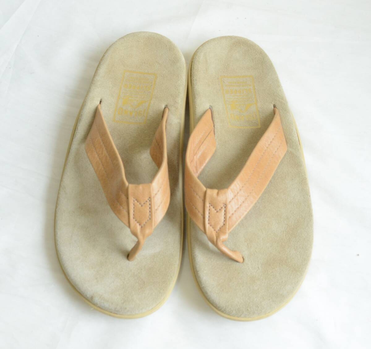 未使用 ISLAND SLIPPER アイランドスリッパ サンダル US9 27cm スエード×レザー拍卖