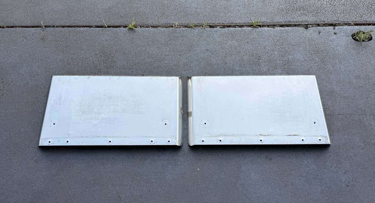 リアフェンダー★ハ型★左右セット★600mm×330mm★2点★ステンレス製★泥よけ★泥除け★ハ式★即決★デコトラ★ハ103H2拍卖