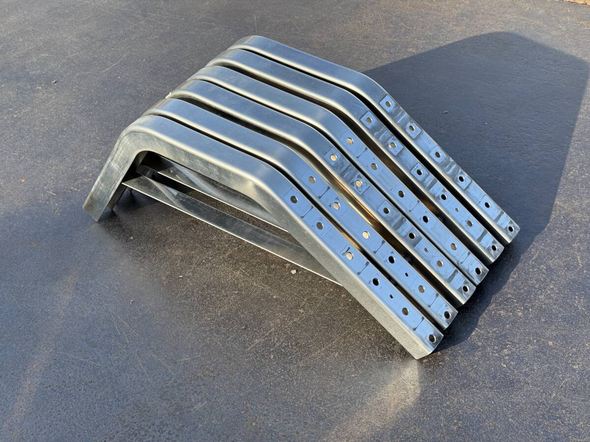 ブラケット★3段式★6本★ステンレス製★540mm×470mm★サイドバンパー用★サイドガード用★取付ステー★即決★スD22F拍卖