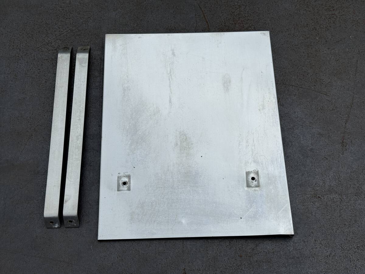 リアフェンダー★後方補助★555mm×700mm★3点★ステンレス製★泥よけ★泥除け★即決★デコトラ★ホ111A拍卖