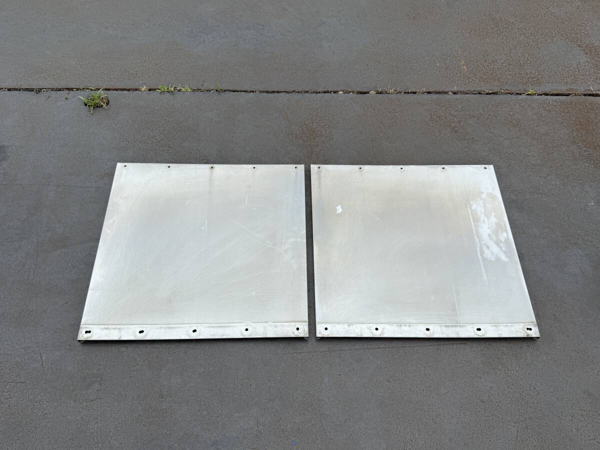 リアフェンダー★後方補助★710mm×685mm★2点★ステンレス製★泥よけ★泥除け★即決★デコトラ★ホ115D拍卖