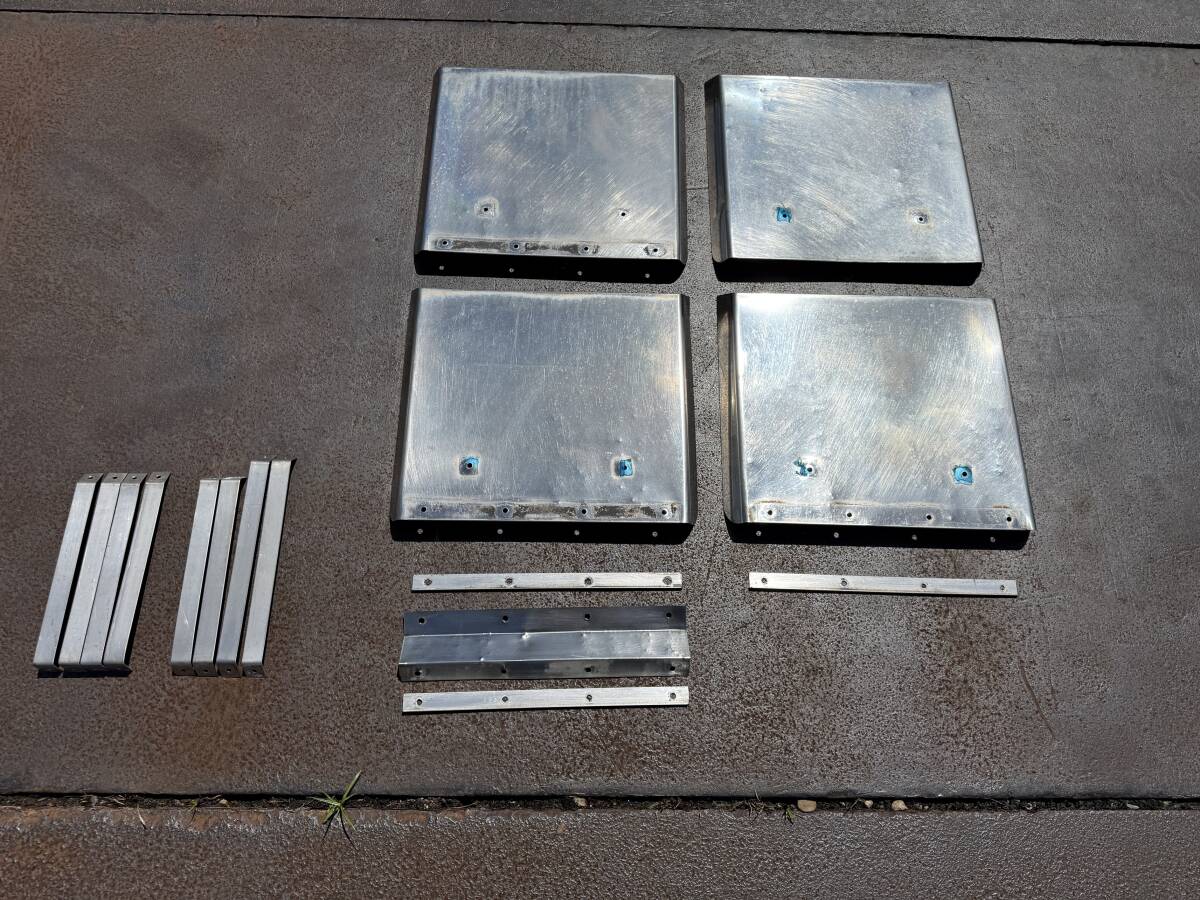 リアフェンダー★ハ型★左右セット★520mm×435mm★16点★ステンレス製★泥よけ★泥除け★ハ式★即決★デコトラ★ハ107Q拍卖