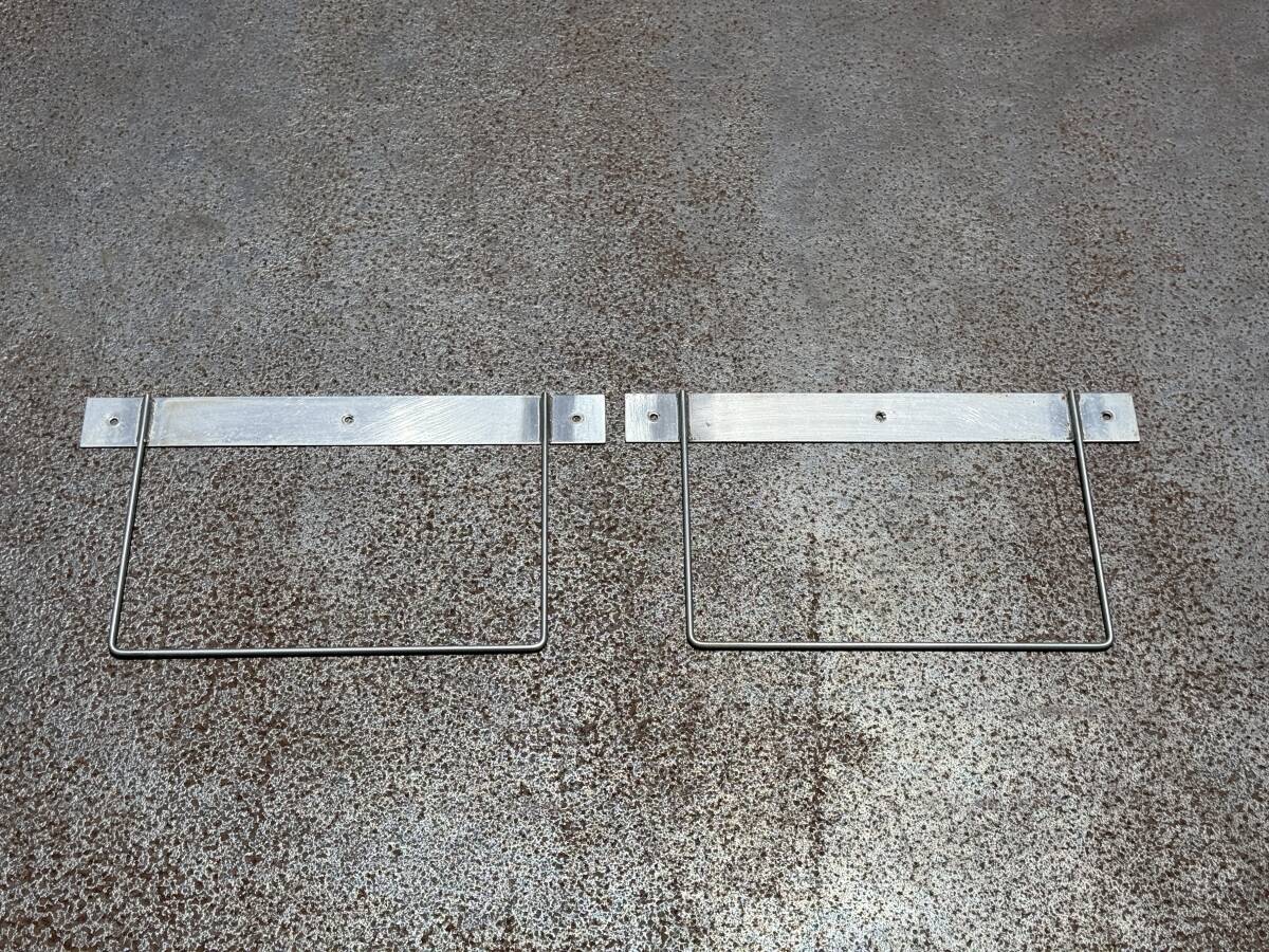 振れ止め金具★リアフェンダー用★450mm×250mm★ステンレス製★2点★泥よけ★泥除け★即決★デコトラ★F23P拍卖
