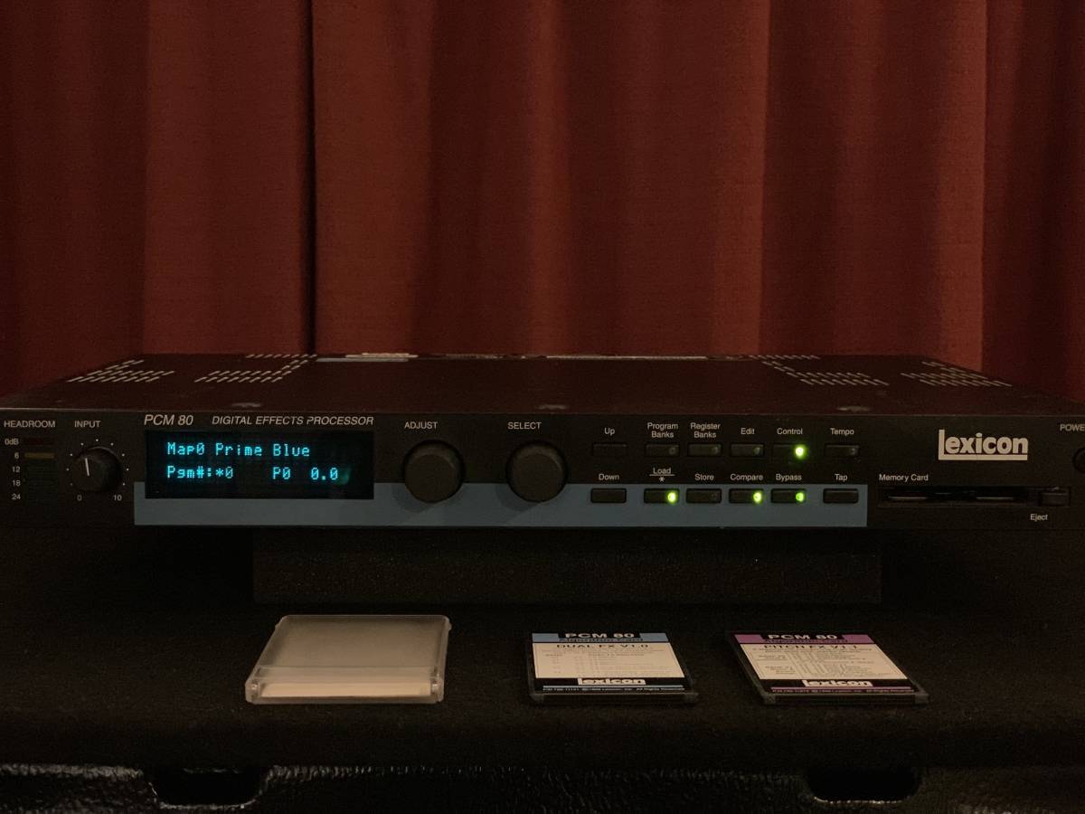 名機美品 Lexicon PCM 80 リバーブ + アルゴリズムカード2枚 set (メンテナンス 動作確認問題なし)PCM 70 480L SSL API NEVE ビンテージ拍卖