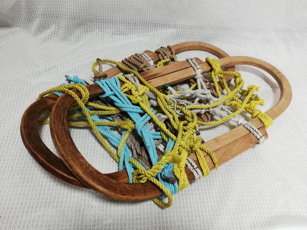 輪かんじき 雪山 木製 アウトドア 昭和レトロ 現状品拍卖