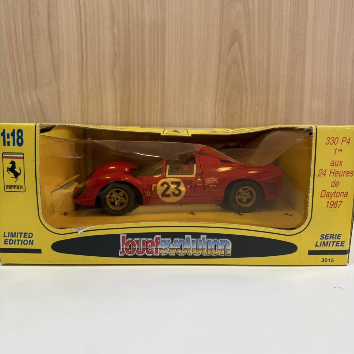 【9105】 京商 Jouef evolution フェラーリ 330 P4 '67デイトナ 23 1/18 ミニカー拍卖