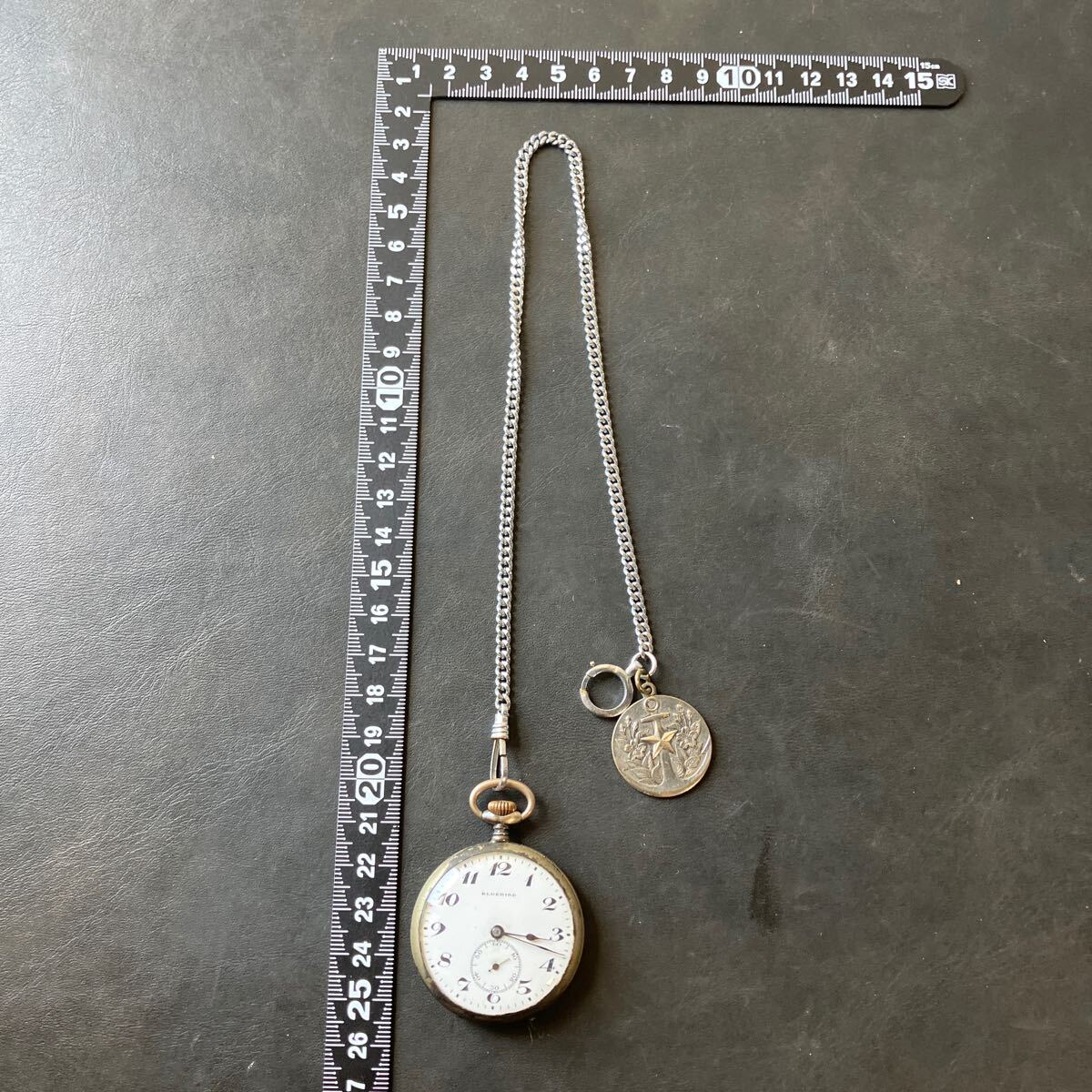 【動作未確認品】 懐中時計 BLUEBIRD 手巻き 汚れあり 裏面ズレあり ⑥ ★ 24拍卖