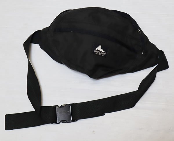 BA69グレゴリーGREGORYアメリカ古着アメリカ製テールメイト旧タグ旧ロゴ黒系ウエストバッグ/ボディバッグ/アウトドアバッグ/オールドスタイ拍卖