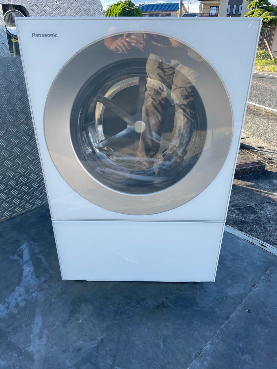 Panasonic パナソニック NA-VS1000L ドラム式電気洗濯機 10Kg ドラム洗濯機 ECONAVI 付属品付 洗濯機 ホワイト 日本製 現状売り切り拍卖