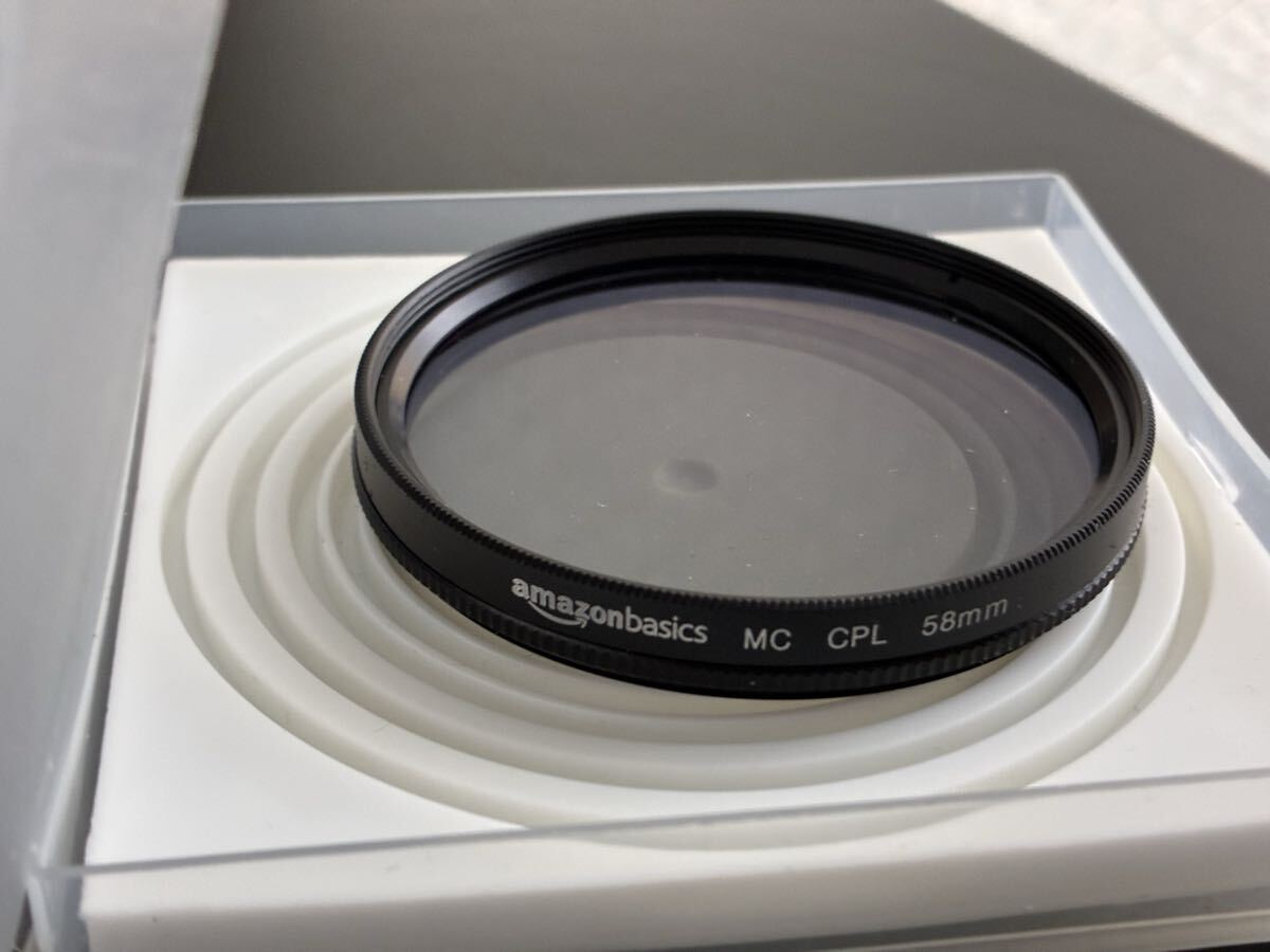 Amazonベーシック レンズフィルター 円偏光フィルター 58mm CF02-NMC16-58拍卖