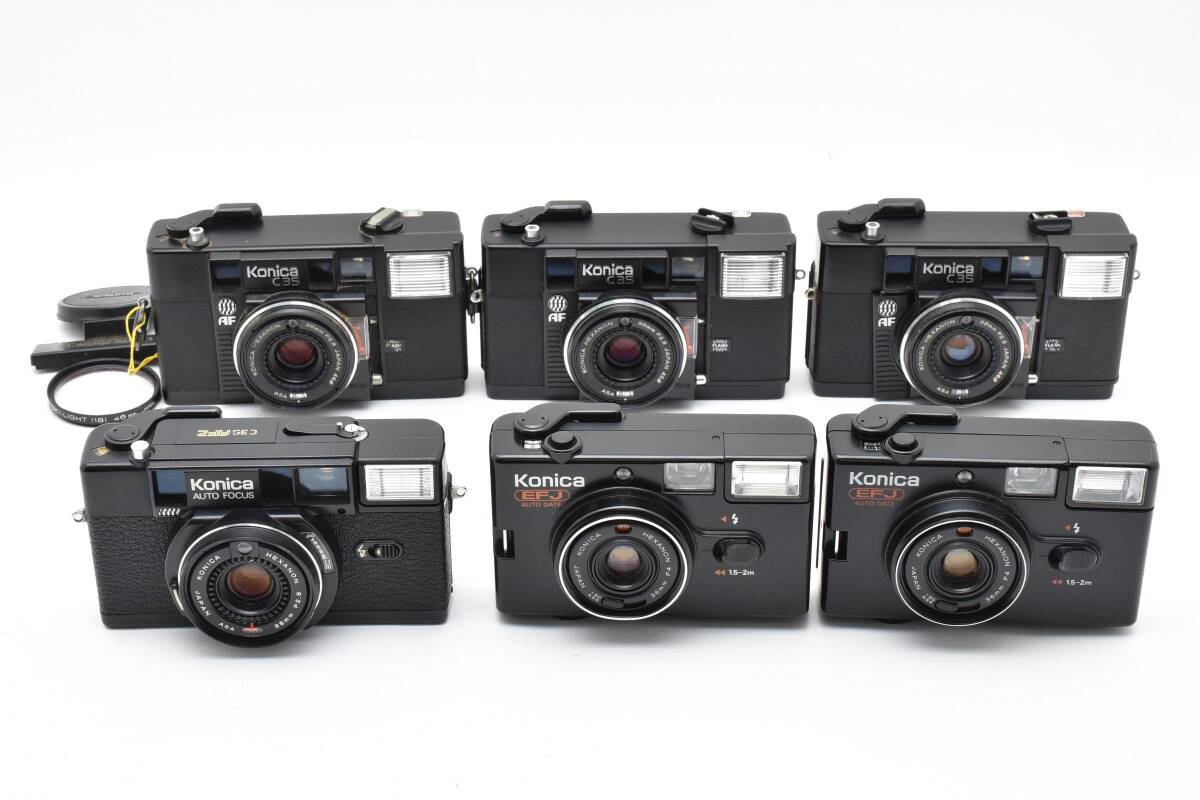 ☆訳あり大特価☆コニカ KONICA C35 FFJ ×2 / AF2 / AF ×3 / 6個まとめ #75#50#1913拍卖