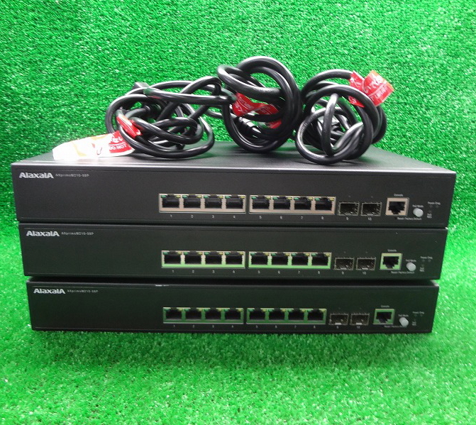 Kムか2606 ALAXALA アラクサラ■AXprimo M210-08P 8ポート レイヤー2スイッチングハブ■3点セット パソコン 周辺機器 ハブ スイッチハブ拍卖