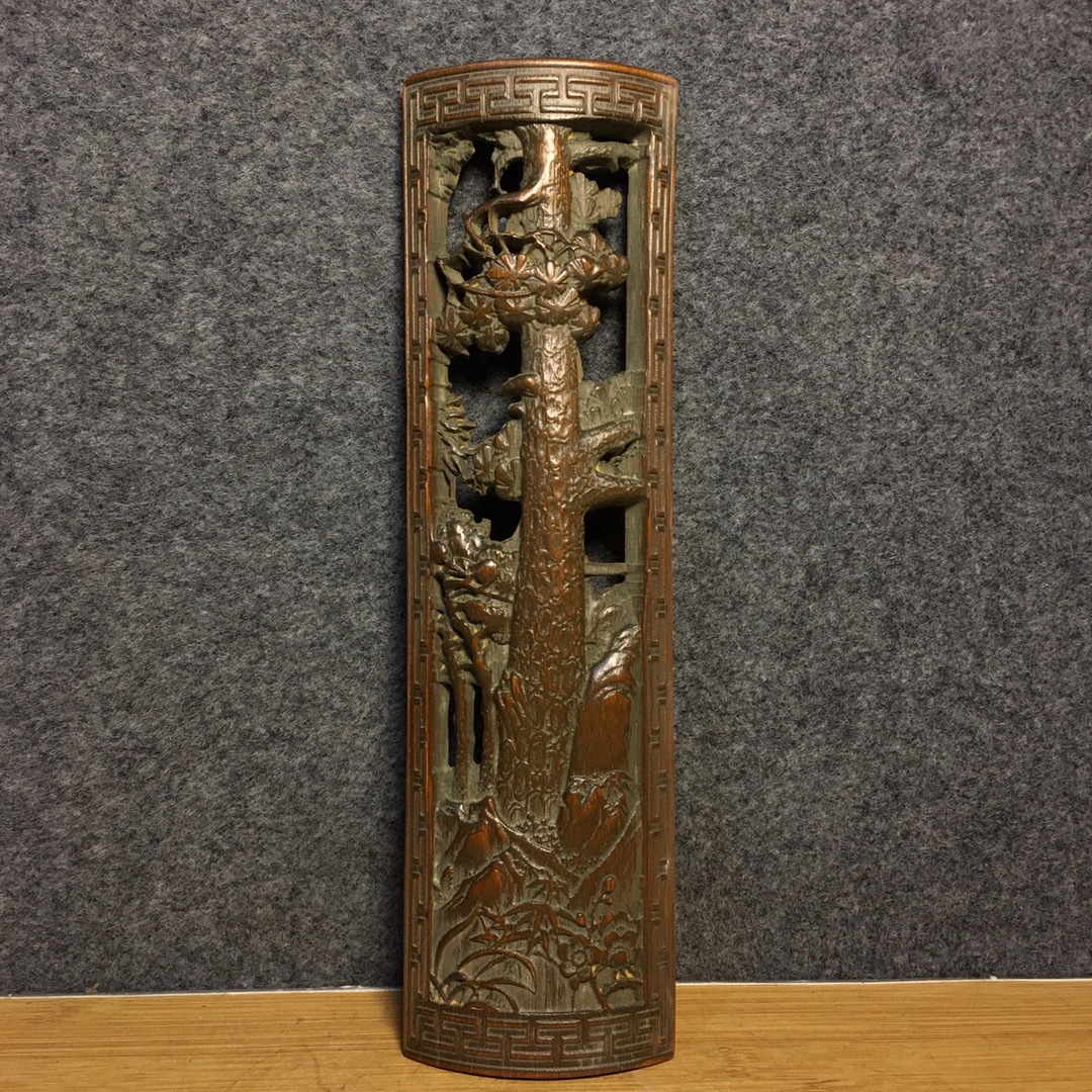 TM7#2192【3.1】中国骨董 人間国宝 古代木工芸品 彫刻品 【竹で腕を彫ります】 時代物 本物 珍品旧蔵 伝世家珍拍卖