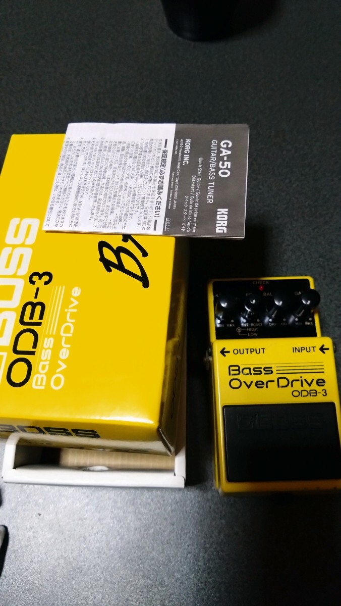 BASSエフェクター BOSS Bass OverDrive ODB-3 完品 ACアダプター付き拍卖