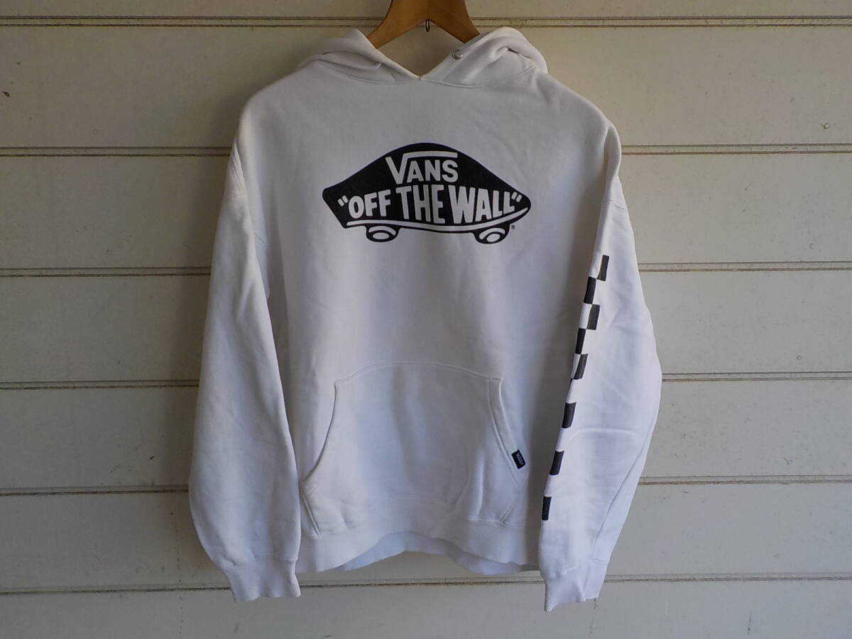 USED VANS バンズ スウェットパーカー Sサイズ ホワイト拍卖