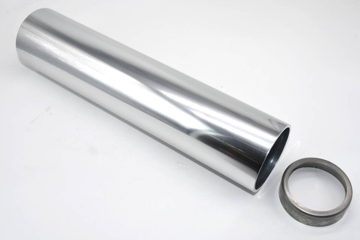 RPM管 用 67レーシング 等 蓋付き 補修用 アルミ サイレンサー 筒 外径70パイ 内径64パイ 肉厚3ミリ 長30センチ アルマイト加工拍卖