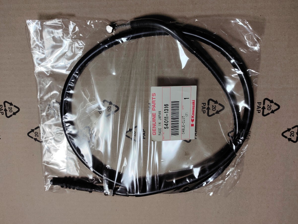 送料込み KAWASAKI バリオス250 1型 BALIUS 250 純正 クラッチ ワイヤー ケーブル 黒 拍卖