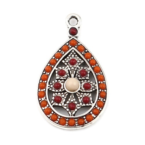 TT-デザインチャーム(1個入) メタルチャームキーホルダーストラップアクセサリーパーツ29mm×17mm拍卖