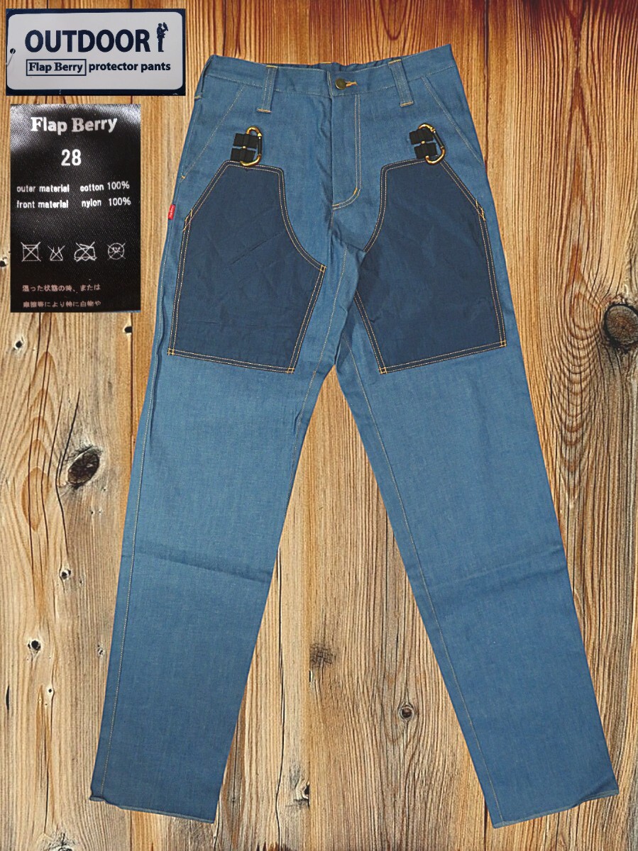 デット(新品★28インチ【Flap Berry/フラップベリー】定価¥19800+税/プロテクターパンツ/鷹狩り/ワークパンツ/バイカー アウトドア 好きに拍卖