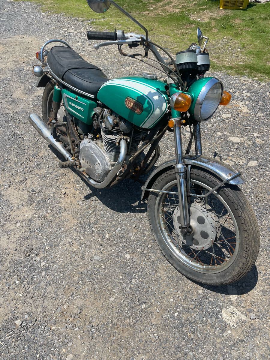 XS1 XS650 XS-1 S650 緑 エンジン実働 配達可能 下取可能 部品、車系も可拍卖