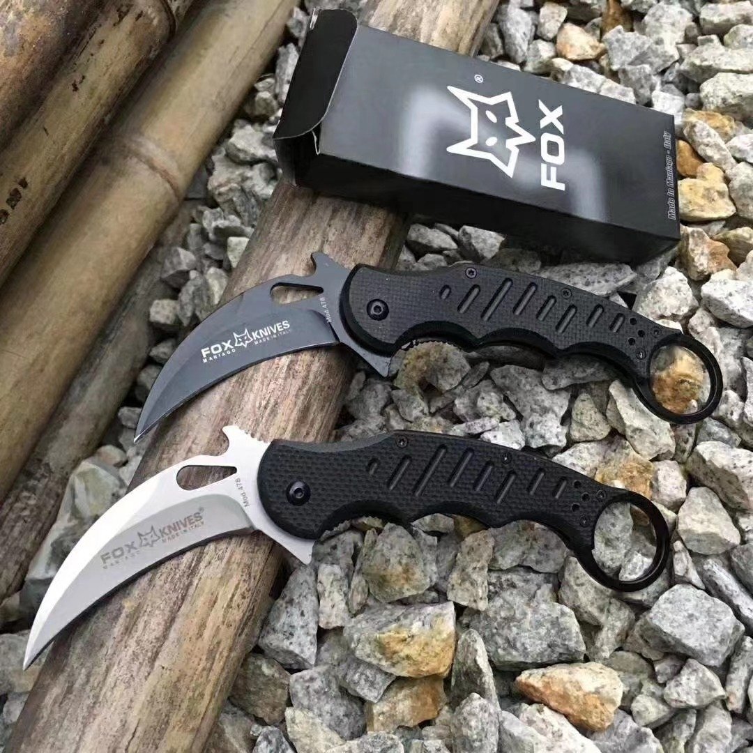 【超精密】カランビットナイフ 折りたたみ式 アウトドア サバイバルナイフ 缶開け 釣り 多機能 キャンプ 携帯便利拍卖