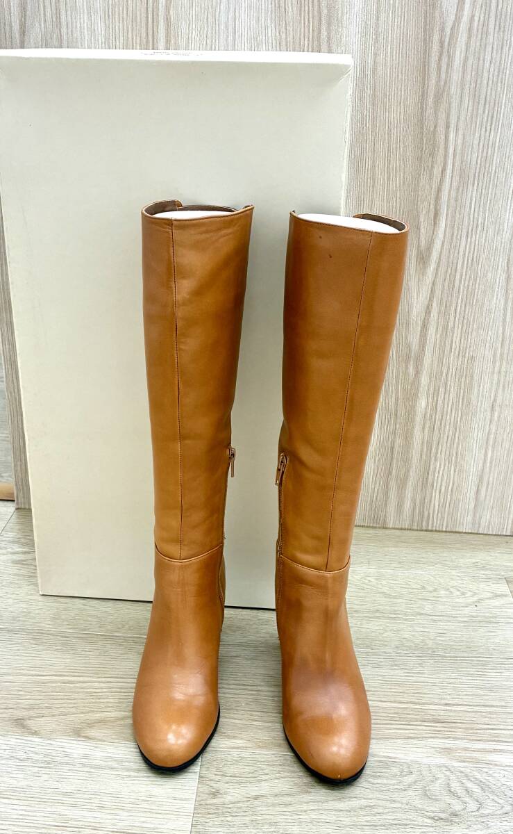 (AT1423A)1円スタート!! ODETTE E ODILE(オデットエオディール) ロングブーツ B51760 MBR 22.5cm UNITED ARROWS 拍卖