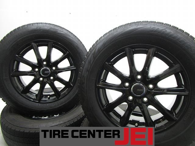 15インチ VRX2 195/65R15 6J+53 114.3 ノア/ヴォクシー 中古スタッドレスタイヤホイール4本セット送料無料(SA15-4489)拍卖