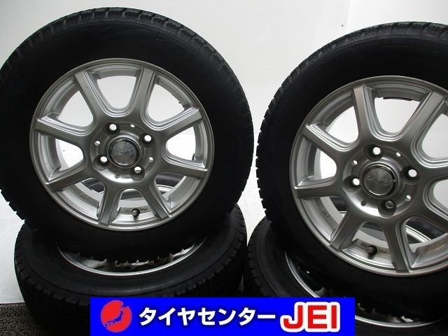 13インチ VRX2 155/65R13 4J+42 100 バリ溝 軽自動車 中古スタッドレスタイヤアルミホイール4本セット送料無料(SA13-4352)拍卖