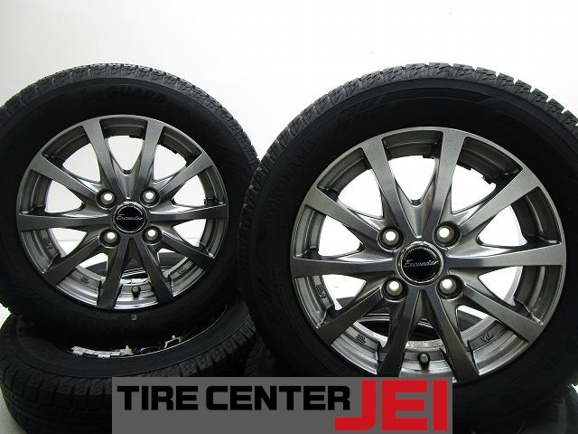 13インチ 155/65R13 4J+45 100 軽自動車 IG60 バリ溝 中古スタッドレスタイヤアルミホイール4本セット送料無料(SA13-4492)拍卖
