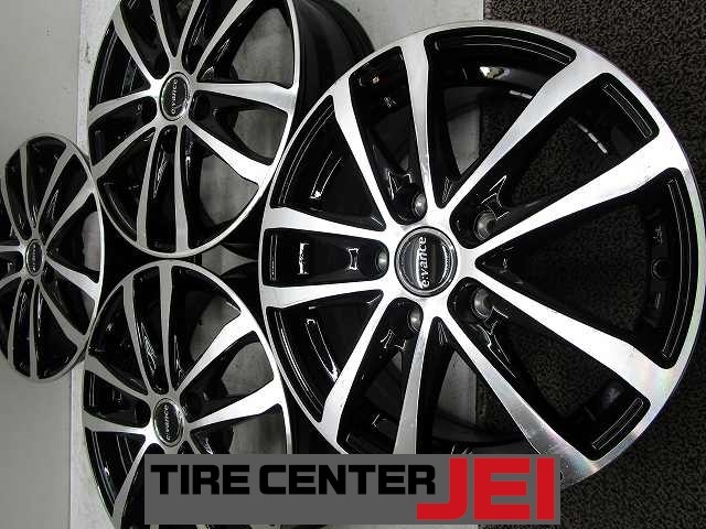 15インチ evance 6J+48 114.3 ノア/ヴォクシー 中古アルミホイール4本セット 送料無料(A15-5472)拍卖