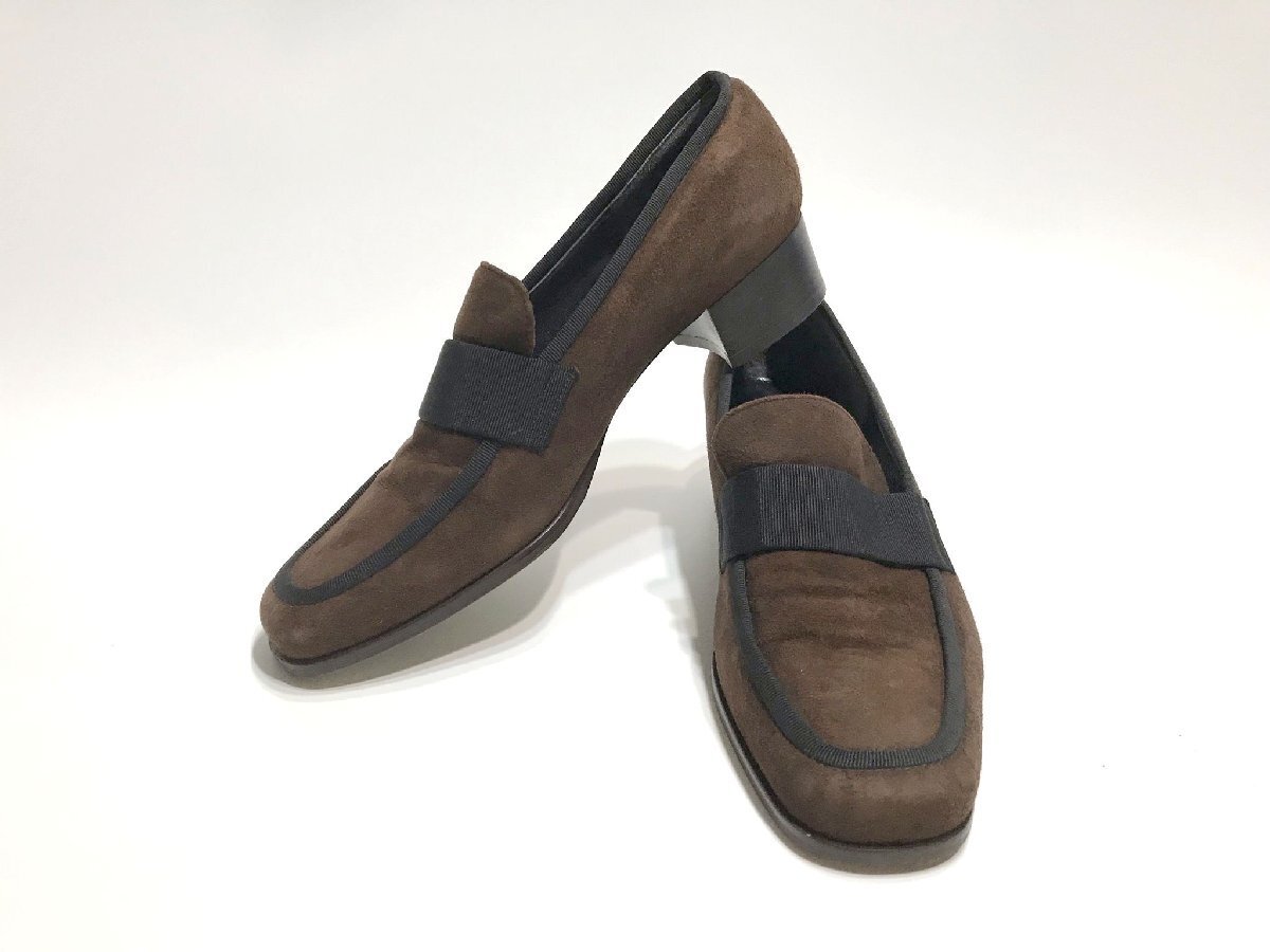 ■【YS-1】 ジバンシイ GIVENCHY ■ パンプス 22.5cm 35ハーフ ヒール高3cm ブラウン 茶系 ■ 日本製 【同梱可能商品】■D拍卖