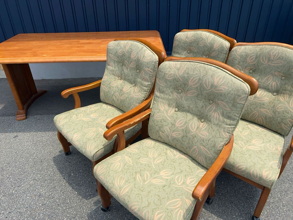 カリモク ダイニングセット テーブル+椅子4脚拍卖