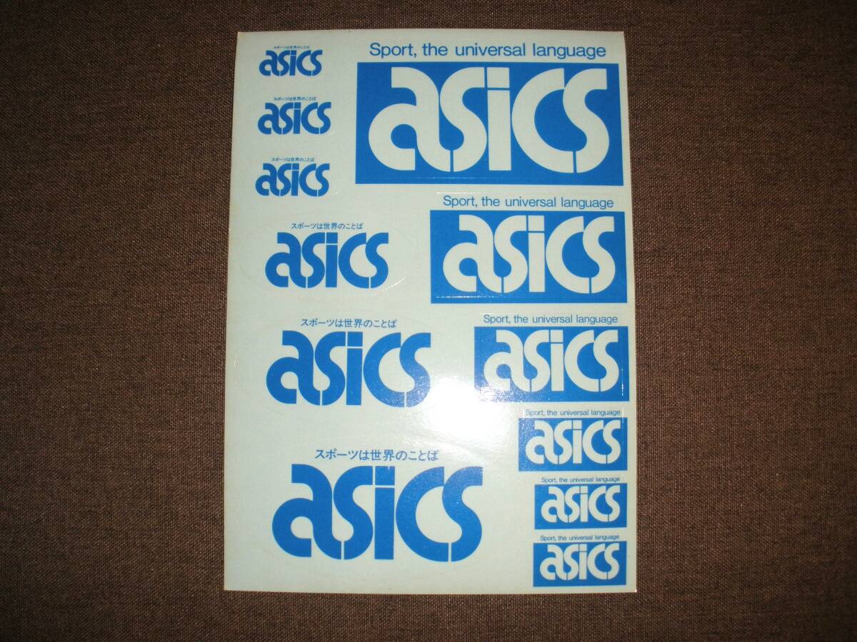 80年代 デッドストック 非売品 店舗販促品 アシックスステッカー拍卖