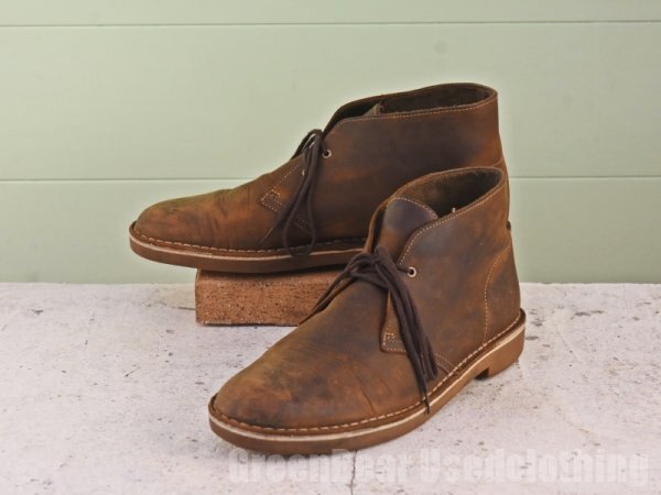 B661 メンズ クラークス Clarks デザートブーツ 茶 ブラウン 26.5cm拍卖