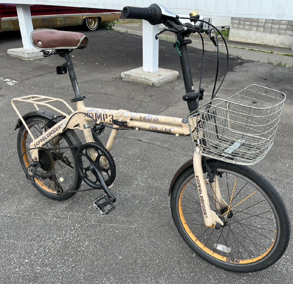 ★DOPPELGANGER ドッペルギャンガー MP3 7段変速 20インチ 折畳自転車 ミリタリーテイスト札幌発拍卖
