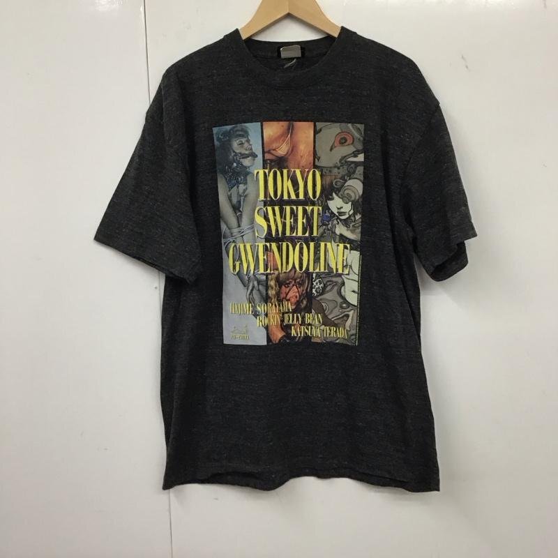 EROSTiKA XL エロスティカ Tシャツ 半袖 半袖カットソー プリントTシャツ クルーネックカットソー T Shirt 灰 / グレー / 10134634拍卖