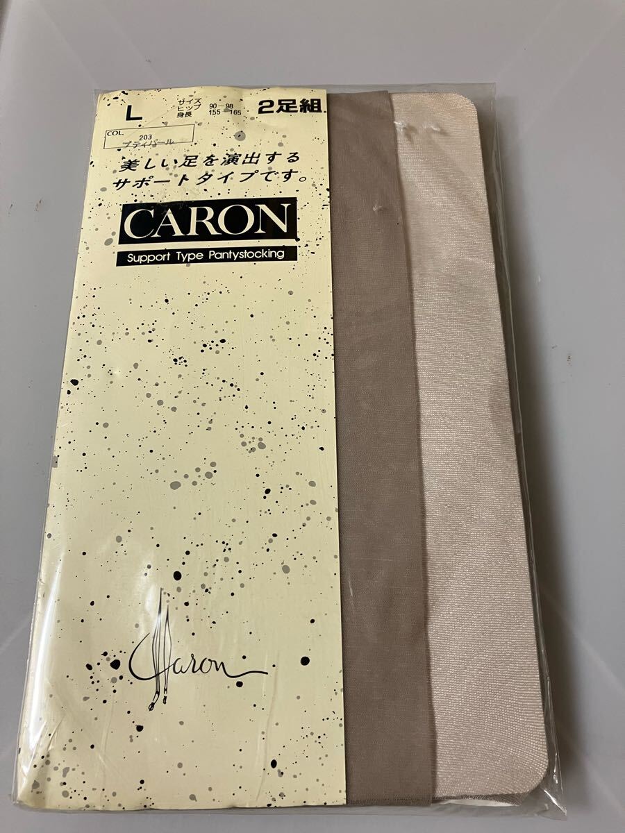 カタクラ caron support type panty stocking L 2足組 プティパール パンティストッキング サポートタイプ パンスト dcy 光沢 美脚拍卖