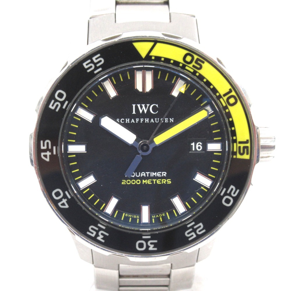 KR233641 インターナショナルウォッチカンパニー 腕時計 アクアタイマー オートマティック 黒文字盤 自動巻き IW356801 メンズ IWC 中古拍卖