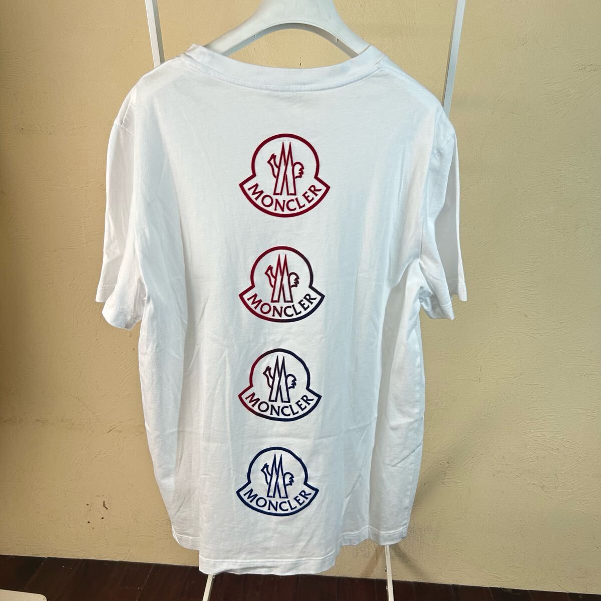 【レアモデル】【美品】MONCLERモンクレールグラデーション半袖Tシャツ白S拍卖