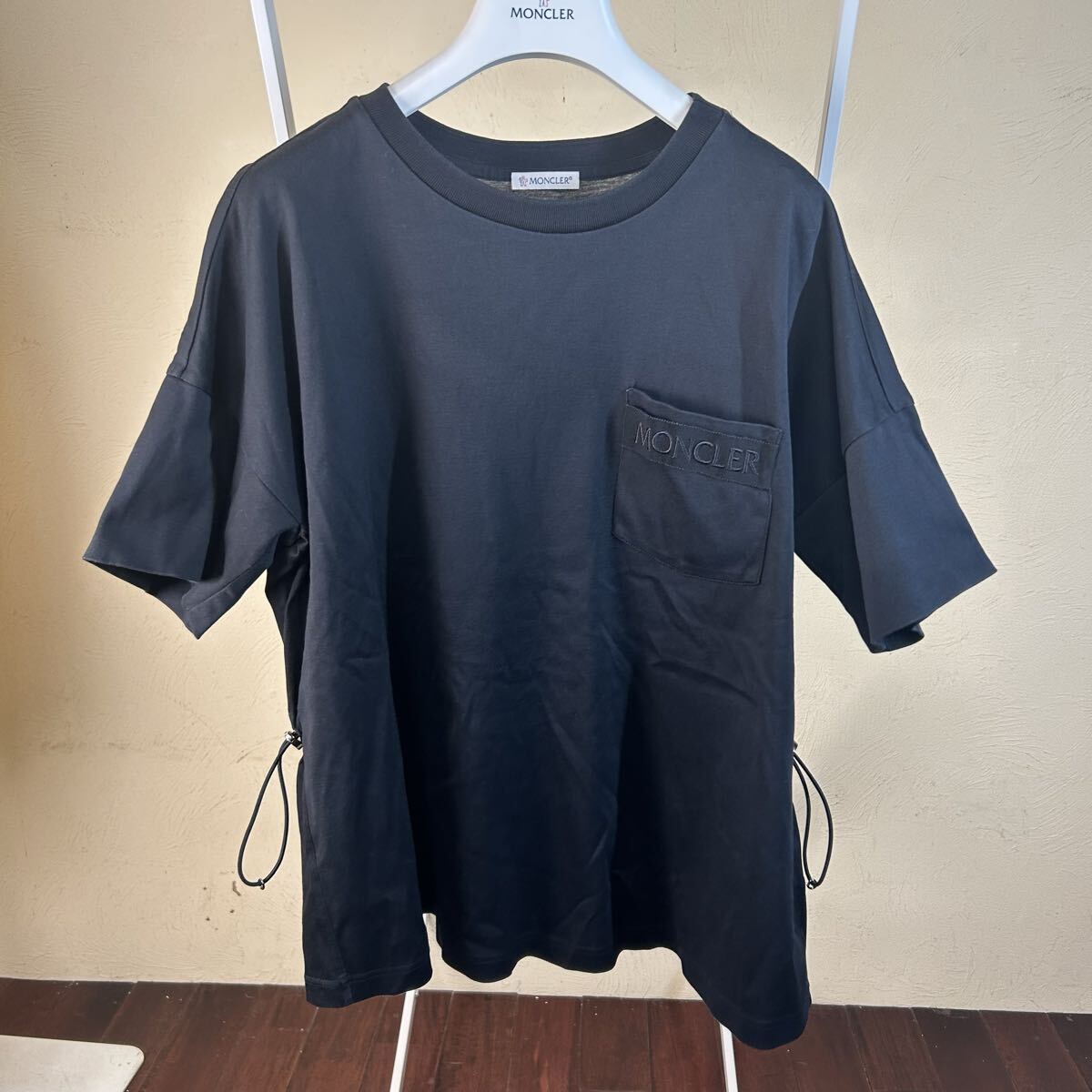 【レアモデル美品】MONCLER モンクレール切り替え半袖Tシャツ黒XS拍卖