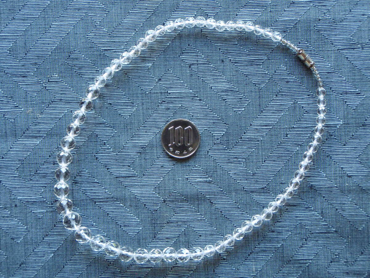 玉手箱シリ-ズ エ-51 天然極品大粒カット水晶首輪拍卖