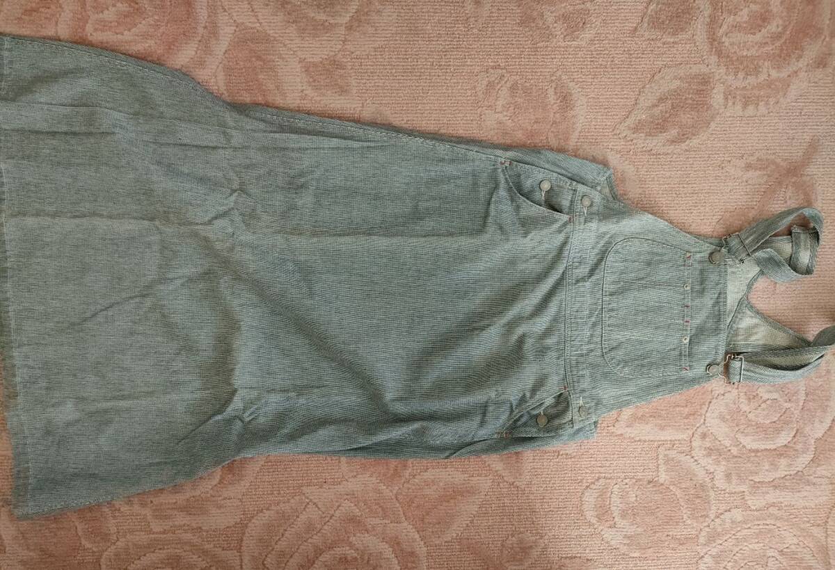 オーバーオール レディース M 白/紺【中古】拍卖