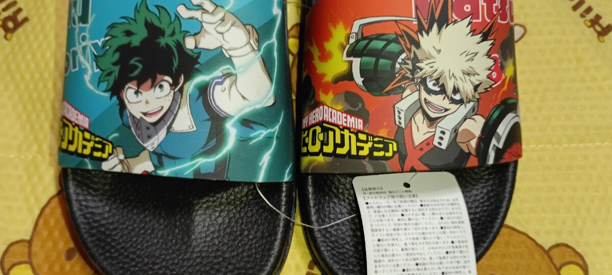 僕のヒーローアカデミア サンダル 24㎝ 左右柄違い拍卖