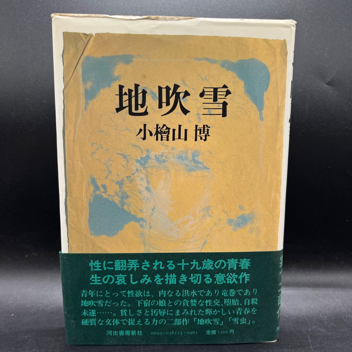 【村松友視宛献呈/毛筆署名本/落款/初版】小檜山博『地吹雪』河出書房新社 装幀/司修 帯付き サイン本拍卖