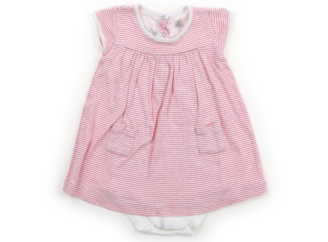 プチバトー PETIT BATEAU ロンパース 80サイズ 女の子 子供服 ベビー服 キッズ拍卖