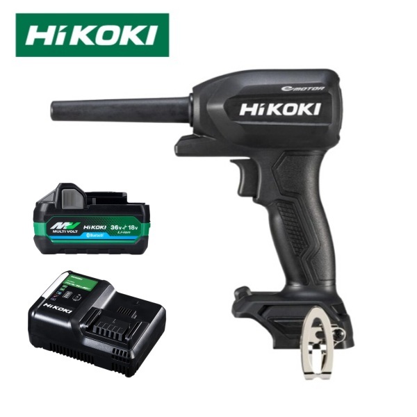 HiKOKI RA18DA(NNBL) 18V コードレス エアダスタ オリジナルセット バッテリー 充電器 ハイコーキ拍卖